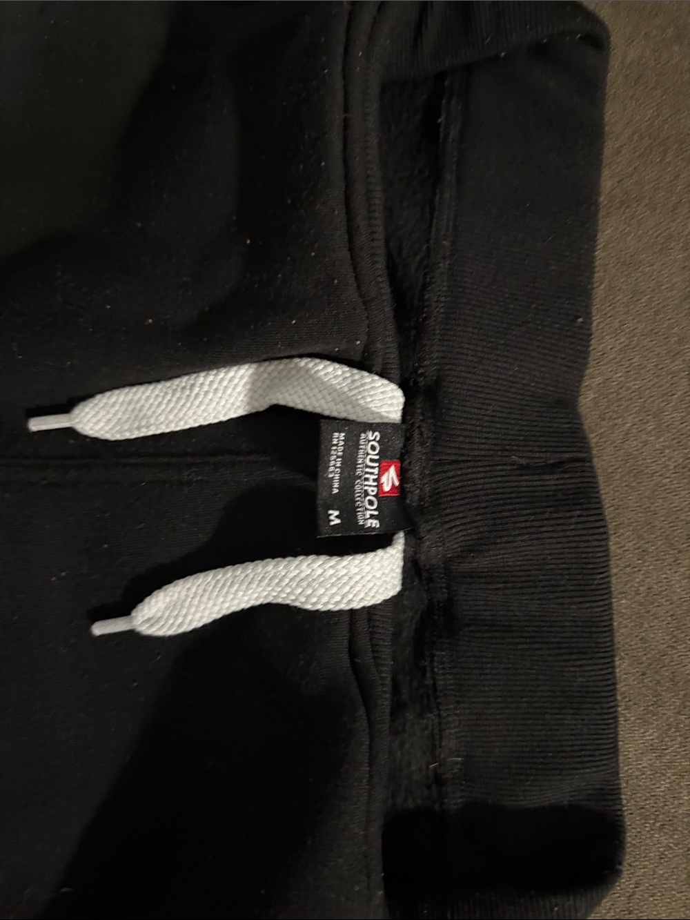 South Pole Black Kids Jogger Pants with White Drawstring - Picture 2 of 3